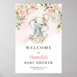 Välkomsthälsa om   babybabyskor i Cute baby Poster