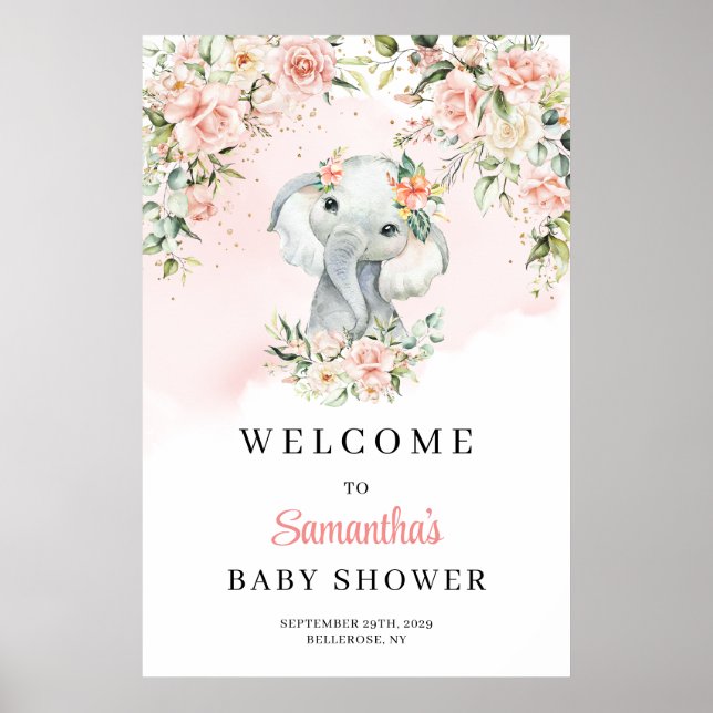 Välkomsthälsa om   babybabyskor i Cute baby Poster (Framsidan)