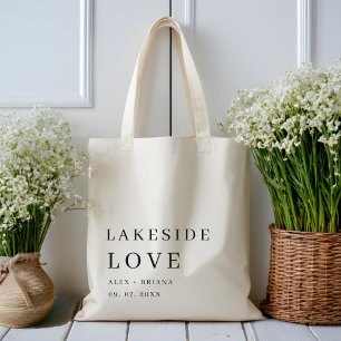 Välkomsthälsa om Bröllop i den moderna Eleganten v Tygkasse