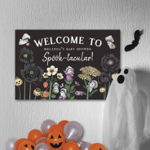 Välkomsthälsa om Cottagecore Spöken Halloween Baby