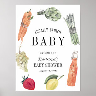 Välkomsthälsa om den lokala marknaden för babyskor poster