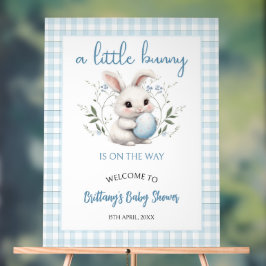 Välkomsthälsa om en liten brun Blue Boy Baby Showe