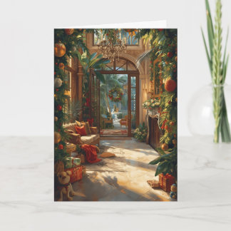 Välkomsthälsa om ett tropiskt nytt år kort