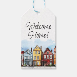 Välkomsthälsa om Hem Real Gods Home Close Gift Presentetikett