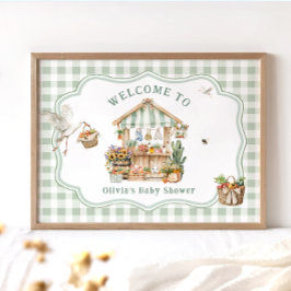 Välkomsthälsa om lokalt odlade jordbrukare poster