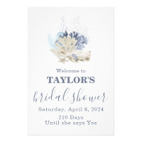 Välkomsthälsa om strandblått möhippa