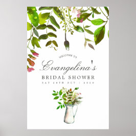 Välkomsthälsa om Vår Foliage Möhippa Poster