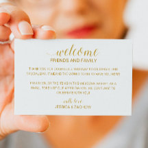 Välkomsthälsgåva från Modern Guld Bröllop, Basket