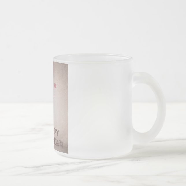 Välkomsthälsning 2025 frostad glasmugg (Höger)