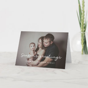 Välkomsthälsning Enkel Foto Helgkort