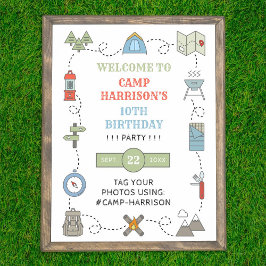 Välkomsthälsning för alla ålders Födelsedagsfest Poster