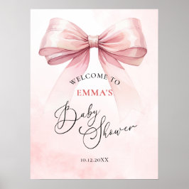 Välkomsthälsning för babybabykläder för vattenfärg poster