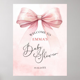 Välkomsthälsning för babybabykläder för vattenfärg poster
