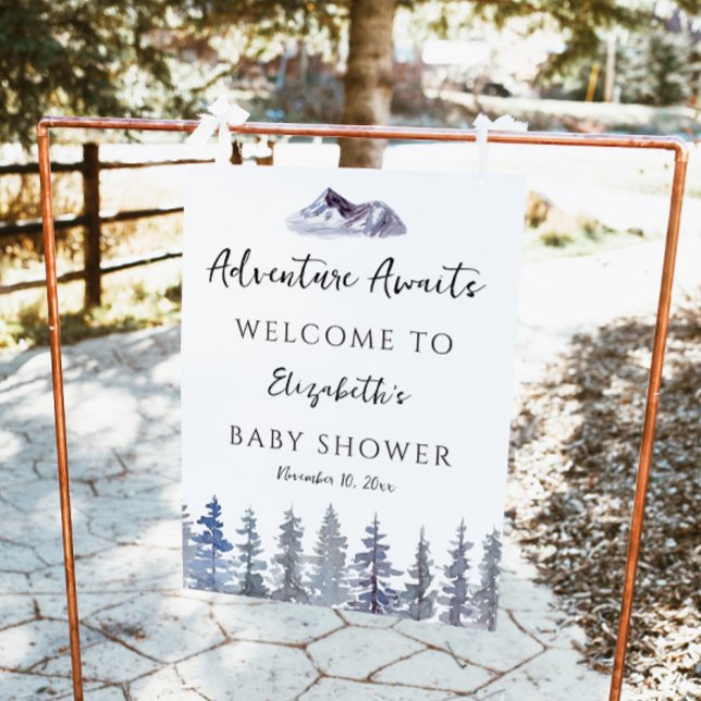Välkomsthälsning för babybabyskor i äventyr Winter Fototryck (Skapare uppladdad)