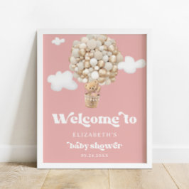 Välkomsthälsning för babyskor i Flicka Poster