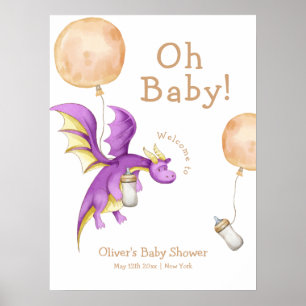 Välkomsthälsning för Ballon Fairy Dragon Flaska Ba Poster