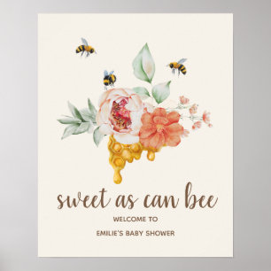 Välkomsthälsning för Bebisamhälle för biBlommigt Poster