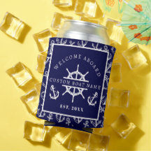 Välkomsthälsning för blått båtsfartyg ombord