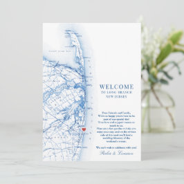 Välkomsthälsning för Bröllop i Gren vid Långt New Tack Kort