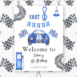 Välkomsthälsning för den första Födelsedagsfesten  Poster