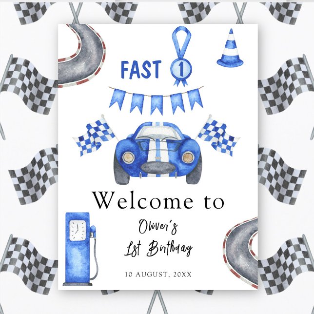 Välkomsthälsning för den första Födelsedagsfesten  Poster (Skapare uppladdad)