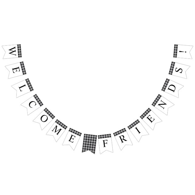 Välkomsthälsning för den klassiska Buffalo Play Wh Vimplar (Alla)