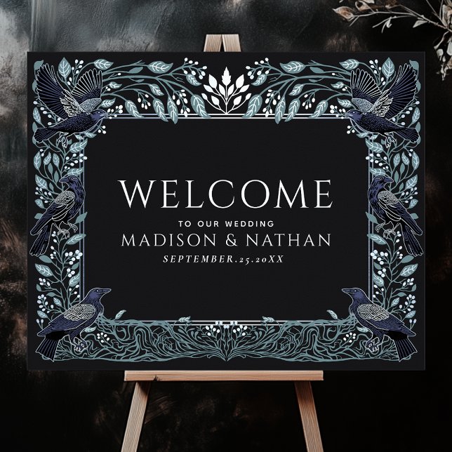 Välkomsthälsning för den vackra gotiska Blommigten Poster (Skapare uppladdad)
