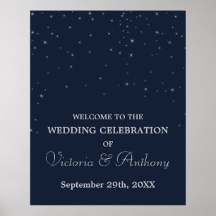 Välkomsthälsning för elegant flottan/Silver-fallan Poster