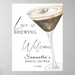 Välkomsthälsning för Espresso Martini Möhippa Poster