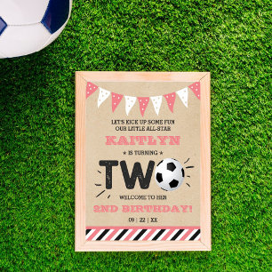 Välkomsthälsning för fotbolls-EM Poster