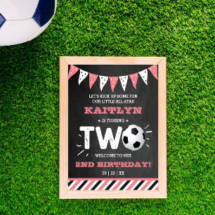 Välkomsthälsning för fotbolls-EM Poster