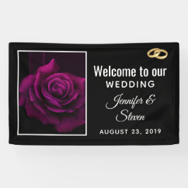 Välkomsthälsning för Gotham Lila-Röd ros Flower Br