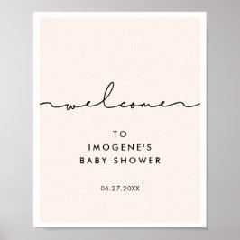 Välkomsthälsning för grym manusskript poster