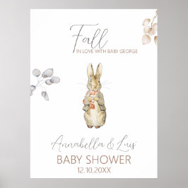 Välkomsthälsning för hösthösten i Baby Poster