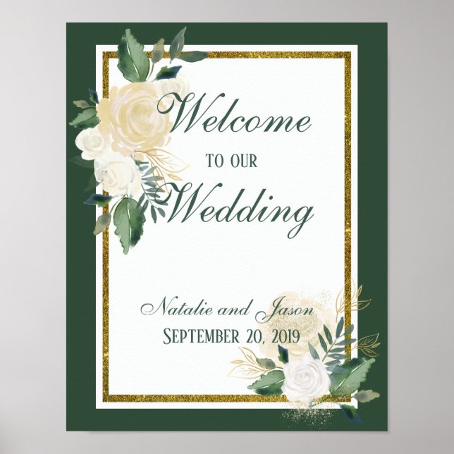 Välkomsthälsning för ivorianska, vita och Juniper  Poster (Framsidan)