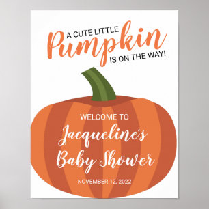 Välkomsthälsning för liten Pumpkin på WWP-disken Poster
