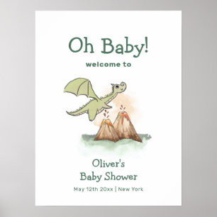 Välkomsthälsning för Magagon Mountain Boy Baby Sho Poster