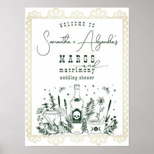 Välkomsthälsning för Margs Matrimony Skull Fiesta Poster