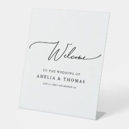 Välkomsthälsning för minimalistiskt skript Bröllop