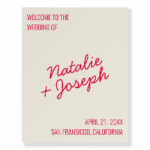 Välkomsthälsning för modern färgfull retro Whimsic