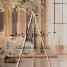 Välkomsthälsning för Modern Minimal Bröllop