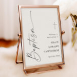 Välkomsthälsning för modern Neutralt i skript Poster<br><div class="desc">Välkomsttecken för Modern Script Neutralt Baptism. Klicka på knappen Anpassa om du vill anpassa den här designen med dina detaljer. Om du vill ändra färg och typsnitt väljer du att redigera den här designen ytterligare för att öppna ytterligare anpassningsalternativ.</div>