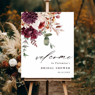 Välkomsthälsning för Möhippan Hösten Romantik Blom Poster