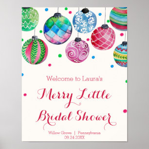 Välkomsthälsning för prydnadsföremål Merry Little  Poster