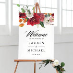 Välkomsthälsning för Red Amaryllis Botanical Winte Poster<br><div class="desc">Välkomna gäster till ditt evenemang med anpassadet bröllop välkomstskylt. Den har en blommigt av maryllis,  ro,  krrysanthemum och ranunculus. Anpassa den här botaniska välkomstdekorationen genom att lägga till dina detaljer. Bröllop-tecknet i blommigt är perfekt för höst- och vinterbröllop.</div>
