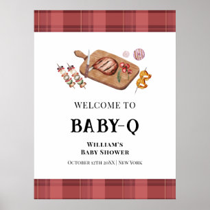 Välkomsthälsning för Red Play Land Baby Q Baby Sho Poster