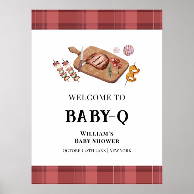 Välkomsthälsning för Red Play Land Baby Q Baby Sho Poster (Framsidan)