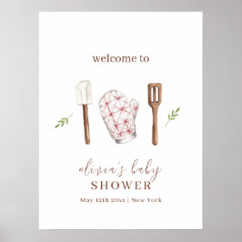 Välkomsthälsning för Saker Baby Shower för butiksk Poster