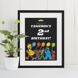 Välkomsthälsning för Sesame Street Pals 2:a födels Poster
