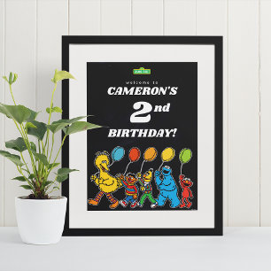 Välkomsthälsning för Sesame Street Pals 2:a födels Poster